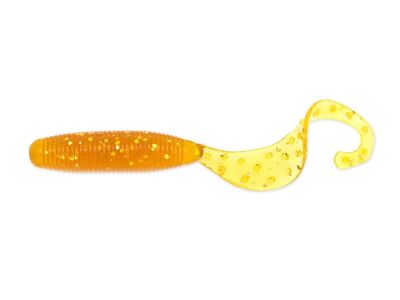 3" Fat G-Tail Grub - Motoroil Gold Flk.