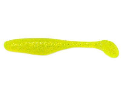 4" Walleye Assassin - Chartreuse Silver Glitter