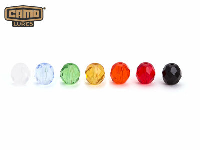 8 mm facetted Glass Beads